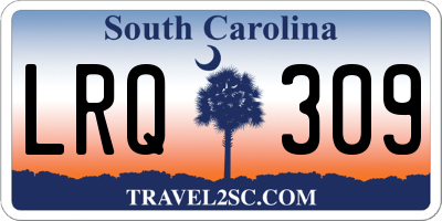 SC license plate LRQ309