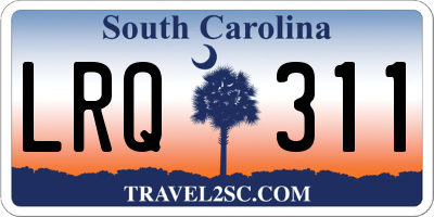 SC license plate LRQ311
