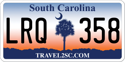SC license plate LRQ358