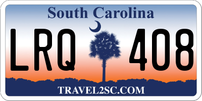 SC license plate LRQ408