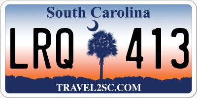SC license plate LRQ413