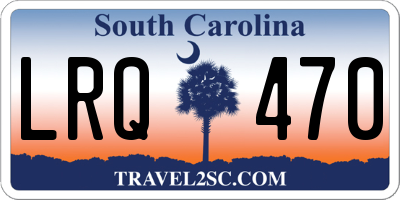 SC license plate LRQ470