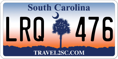 SC license plate LRQ476