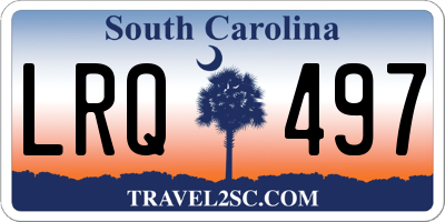 SC license plate LRQ497