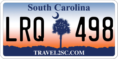 SC license plate LRQ498