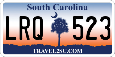 SC license plate LRQ523