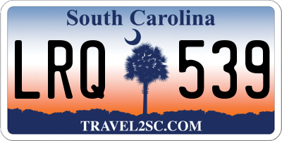 SC license plate LRQ539