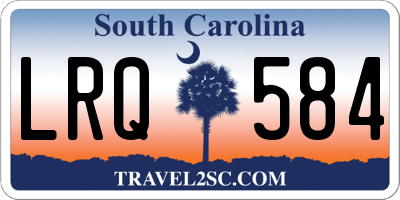 SC license plate LRQ584