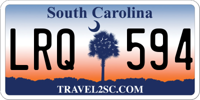 SC license plate LRQ594
