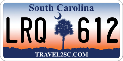SC license plate LRQ612