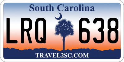 SC license plate LRQ638