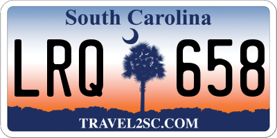 SC license plate LRQ658