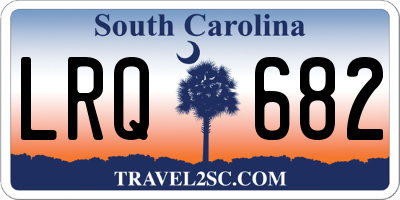SC license plate LRQ682