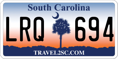 SC license plate LRQ694