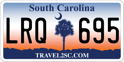 SC license plate LRQ695