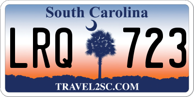 SC license plate LRQ723