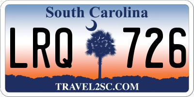SC license plate LRQ726