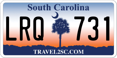 SC license plate LRQ731