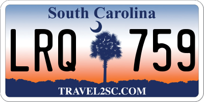SC license plate LRQ759