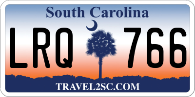 SC license plate LRQ766