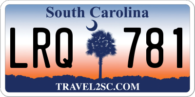 SC license plate LRQ781