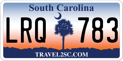 SC license plate LRQ783