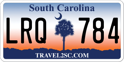 SC license plate LRQ784