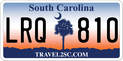 SC license plate LRQ810