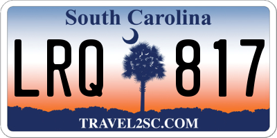 SC license plate LRQ817