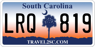 SC license plate LRQ819