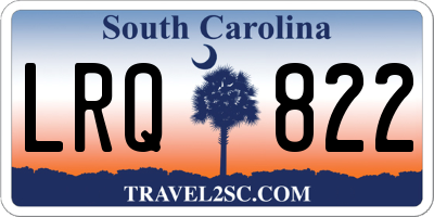 SC license plate LRQ822