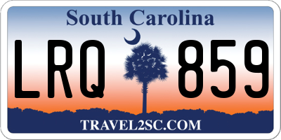 SC license plate LRQ859