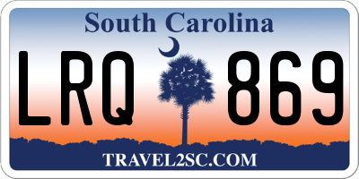 SC license plate LRQ869