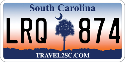 SC license plate LRQ874