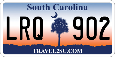 SC license plate LRQ902