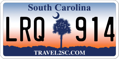 SC license plate LRQ914