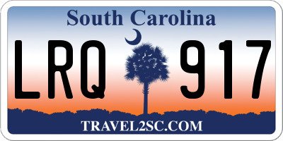 SC license plate LRQ917