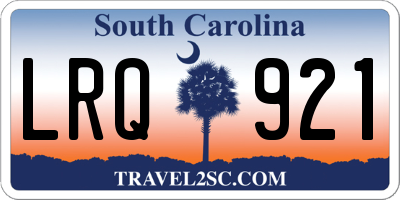 SC license plate LRQ921