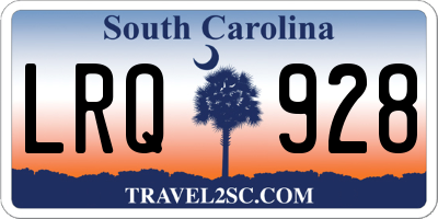 SC license plate LRQ928