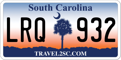 SC license plate LRQ932