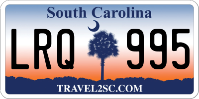 SC license plate LRQ995