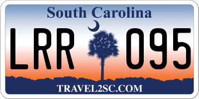 SC license plate LRR095