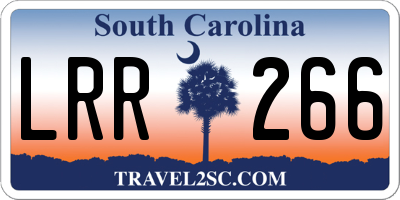 SC license plate LRR266