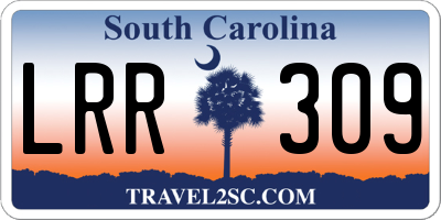 SC license plate LRR309