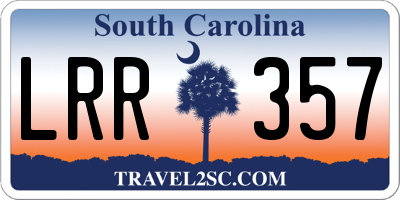 SC license plate LRR357