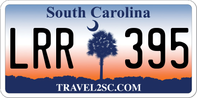 SC license plate LRR395