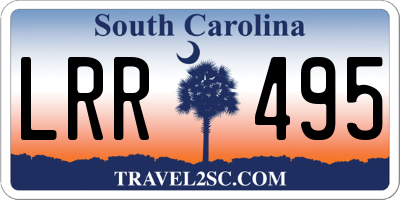 SC license plate LRR495