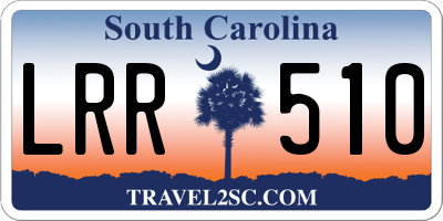 SC license plate LRR510