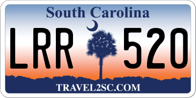 SC license plate LRR520
