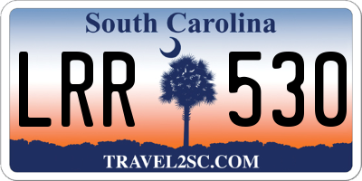 SC license plate LRR530